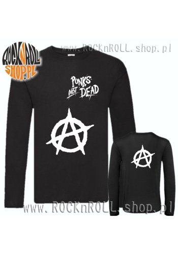 Bluzka ANARCHIA Punk's Not Dead (biały nadruk)