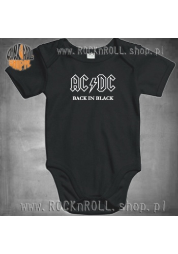 Body Dziecięce ACDC - BACK IN BLACK