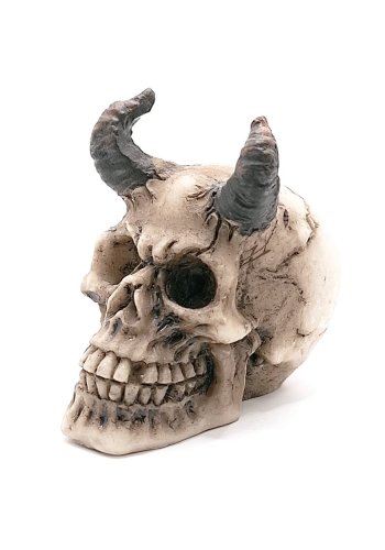 Figurka Diabelska Czaszka z rogami