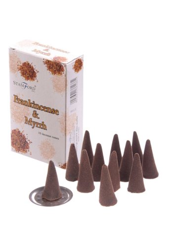 Kadzidełka stożkowe FRANKINCENSE & MYRRH