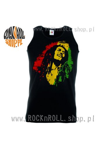Koszulka bez rękawów BOB MARLEY kolory rasta