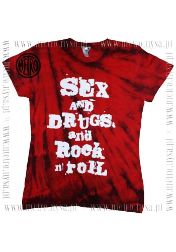 Koszulka damska barwiona SEX DRUGS AND ROCK N ROLL