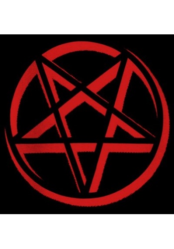 Naszywka czerwony  pentagram