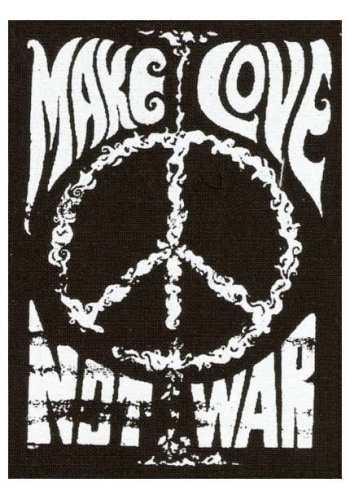 Naszywka MAKE LOVE NOT WAR