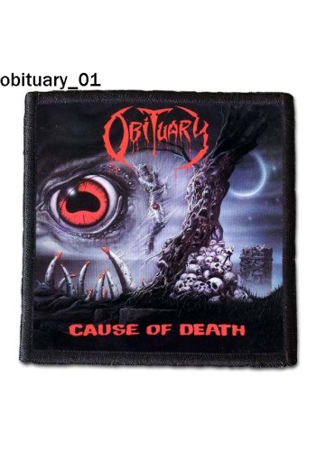 Naszywka OBITUARY "Cause of Death"