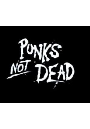 Naszywka Punks Not Dead - biel