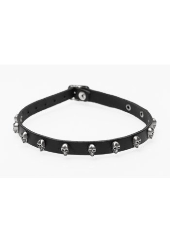 Obroża 1-rzędowa Skull