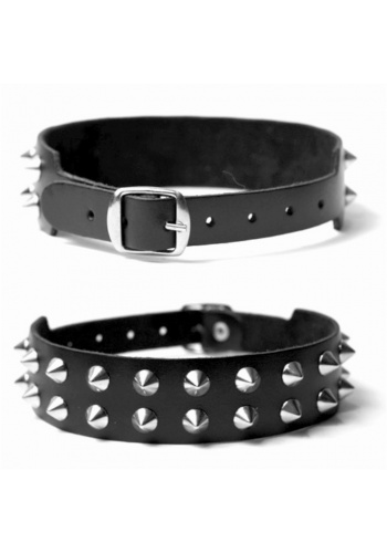 Obroża 2-rzędowa Cone Stud