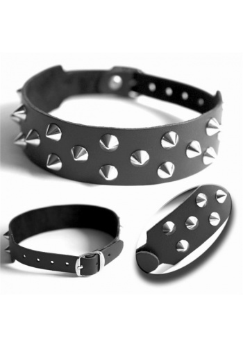 Obroża 3-rzędowa Cone Stud Mix