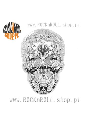 Przypinka metalowa CZASZKA