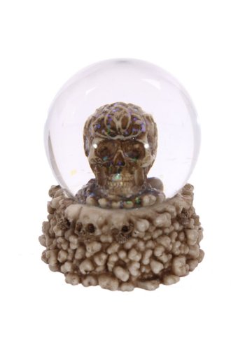 Szklana Kula CZASZKA ornamentowa