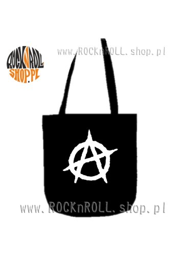 Torba ekologiczna ANARCHIA biały nadruk
